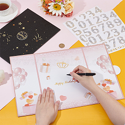 2Pcs Paper Birthday Guest Book&nbsp;AJEW-OC0015-29