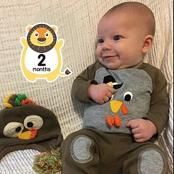 1~12 Months Number Themes Baby Milestone Stickers&nbsp;DIY-H127-B10
