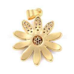 Real 18K Gold Plated Brass Micro Pave Cubic Zirconia Pendants&nbsp;ZIRC-L100-087G-05