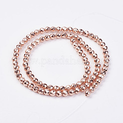 Non-magnetic Synthetic Hematite Bead Strands&nbsp;G-P262-27-4mm-RRG
