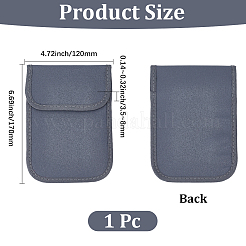 PU Leather Tactical Mobile Phone Radiation Protection Shielding Bags&nbsp;AJEW-GF0013-65A