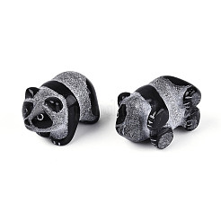 Natural Obsidian Panda Display Decorations&nbsp;G-T144-81A