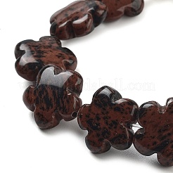 Natural Mahogany Obsidian Beads Strands&nbsp;G-F769-N01-01