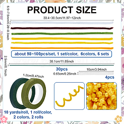 6 Sets DIY Plush Sticks&nbsp;DIY-PH0032-67
