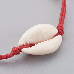 Cowhide Waxed Cotton Cord Bracelets&nbsp;BJEW-JB04082
