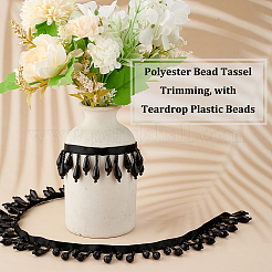 Polyester Bead Tassel Trimming&nbsp;DIY-WH0111-431