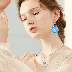 100Pcs Alloy Open Back Bezel Pendants&nbsp;FIND-OC0013-31B