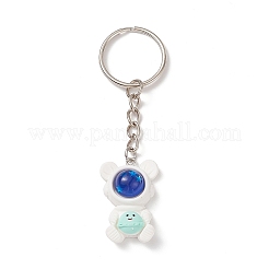 Cute Cartoon Astronaut Resin Pendant Keychain&nbsp;KEYC-JKC00405