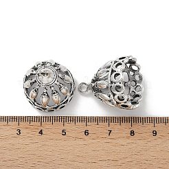 Rack Plating Tibetan Style Alloy Pendant Bail&nbsp;TIBE-S324-27AS