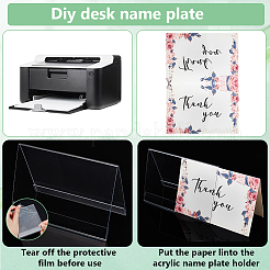 Name Plastic Table Top Display Stand&nbsp;ODIS-WH0070-86B