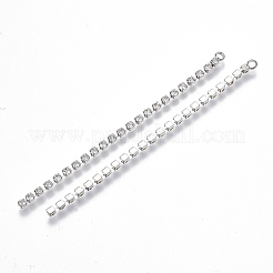 Brass Rhinestone Cup Chains Tassel Big Pendants&nbsp;X-KK-R129-10P