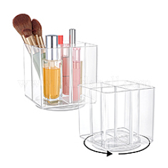Transparent Rotatable Acrylic Square Pen Holder&nbsp;AJEW-WH0766-81