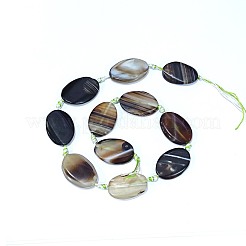 Natural Banded Agate/Striped Agate Beads Strands&nbsp;G-I245-58C