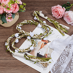 Macrame Polyester Cord Wrist Corsages for Wedding&nbsp;HJEW-OC00333