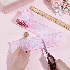 Polyester Satin Ribbon&nbsp;SRIB-WH0001-06C