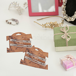 Rectangle Paper Hair Clip Display Cards&nbsp;CDIS-WH0027-04A-02