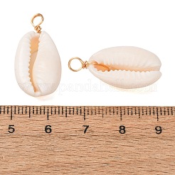 100Pcs Natural Cowrie Shell Pendants&nbsp;FIND-PH0021-26