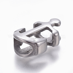 Non-Tarnish 304 Stainless Steel Slide Charms/Slider Beads&nbsp;STAS-E472-01P
