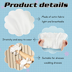 Polyester Stretch Short Oversleeves for Women&nbsp;AJEW-WH0542-010