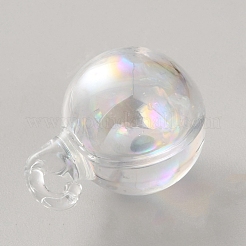 High Borosilicate Glass Bottle Pendants&nbsp;LS-GLAA-WH0010-02D