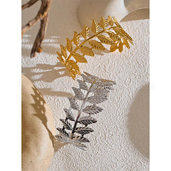 304 Stainless Steel Leaf Wide Open Cuff Bangles for Women&nbsp;HP3223