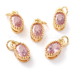 Real 18K Gold Plated Brass Inlaid Cubic Zirconia Charms&nbsp;ZIRC-L100-079G