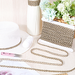 18 Yards Metallic Polyester Braided Lace Trim&nbsp;OCOR-CY0001-87A