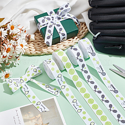 4 Rolls 4 Colors Sport Ball Print Grosgrain Ribbon&nbsp;OCOR-PH0004-07C