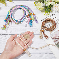9Pcs 9 Colors Braided Cotton Thread Cords Macrame Pouch Necklace Making&nbsp;FIND-PH0010-47B