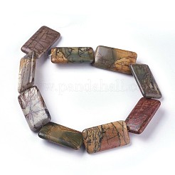 Natural Picasso Stone Beads Strands&nbsp;G-F590-06