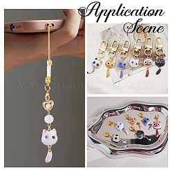 24Pcs 6 Colors Printed Alloy Pendants&nbsp;FIND-BM0001-80