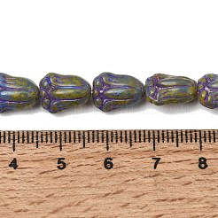 Painted Glass Beads Strands&nbsp;GLAA-Z021-16D
