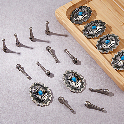 6Pcs Alloy Bolo Tie Slide Charms&nbsp;DIY-FH0008-59