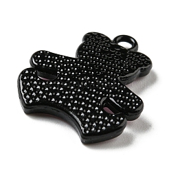 Spray Painted Alloy Pendants&nbsp;PALLOY-Z015-01EB