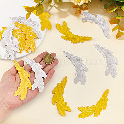 8 Pairs 2 Colors Polyester Embroider Thread Iron on/Sew On Patches&nbsp;PATC-BC0001-29