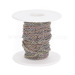 Ion Plating(IP) 304 Stainless Steel Cable Chains&nbsp;CHS-L021-010B