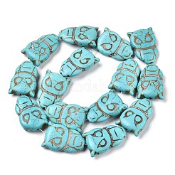 Synthetic Turquoise Beads Strands&nbsp;UNKW-T001-16
