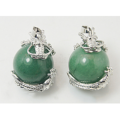 Natural Green Aventurine Pendants&nbsp;G-H1527-3
