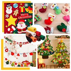 8 Rolls 8 Colors Polyester Felt Fabric&nbsp;DIY-BC0010-04B