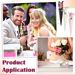 30 Sets 3 Colors Paper Bouquet Packaging Boxes&nbsp;ABAG-BC0001-66