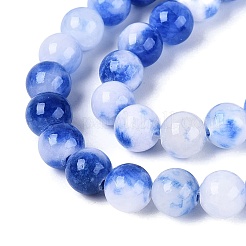 Natural Dyed Persian Jade Beads Strands&nbsp;G-Q609-8mm-01