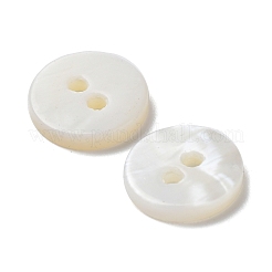 Natural Freshwater Shell Buttons&nbsp;BSHE-P033-06