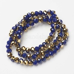 Electroplate Opaque Glass Beads Strands&nbsp;EGLA-A034-P3mm-O03