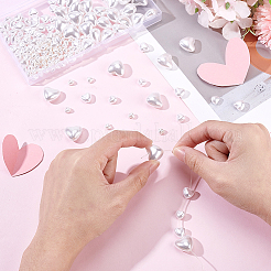 200Pcs 4 styles Resin Imitation Pearl Cabochons&nbsp;FIND-GA0004-74
