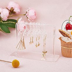 Transparent Acrylic Earring Display Stands&nbsp;EDIS-WH0021-11