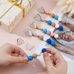 12Pcs 3 Styles Iron Bar Beadable Pendant Decorations&nbsp;KEYC-FH00081