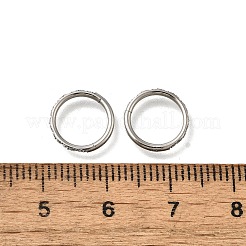 304 Stainless Steel Micro Pave Clear Cubic Zirconia Hoop Nose Rings&nbsp;AJEW-D306-06P