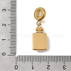 304 Stainless Steel & Cat Eye European Dangle Charms&nbsp;STAS-D153-27B-G
