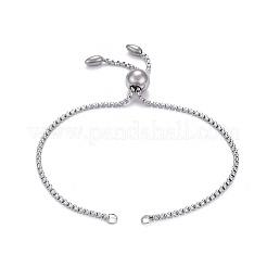 Tarnish Resistant 304 Stainless Steel Slider Bracelet/Bolo Bracelets Making&nbsp;MAK-L024-01P