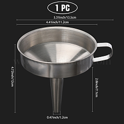 201 Stainless Steel Funnel&nbsp;STAS-WH20031-001P-02